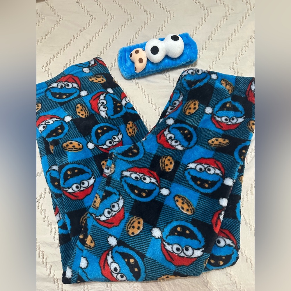 Blue Cookie Monster Pajama Set